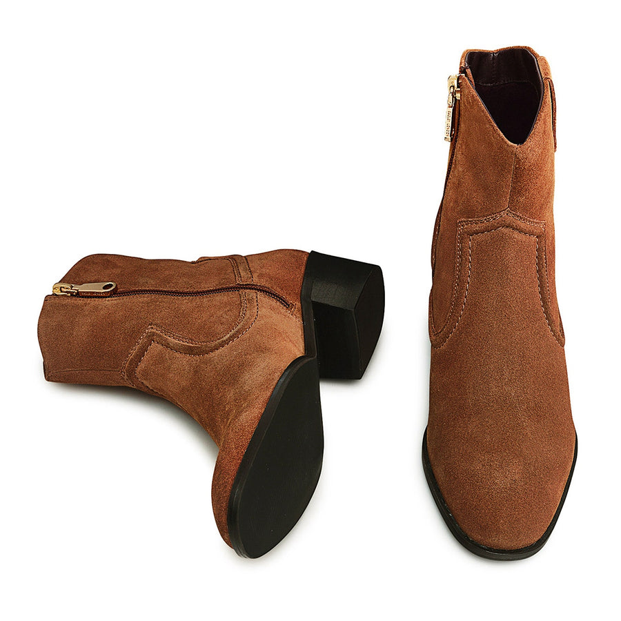 FARRIER WALK - SUEDE WESTERN BOOT TAN