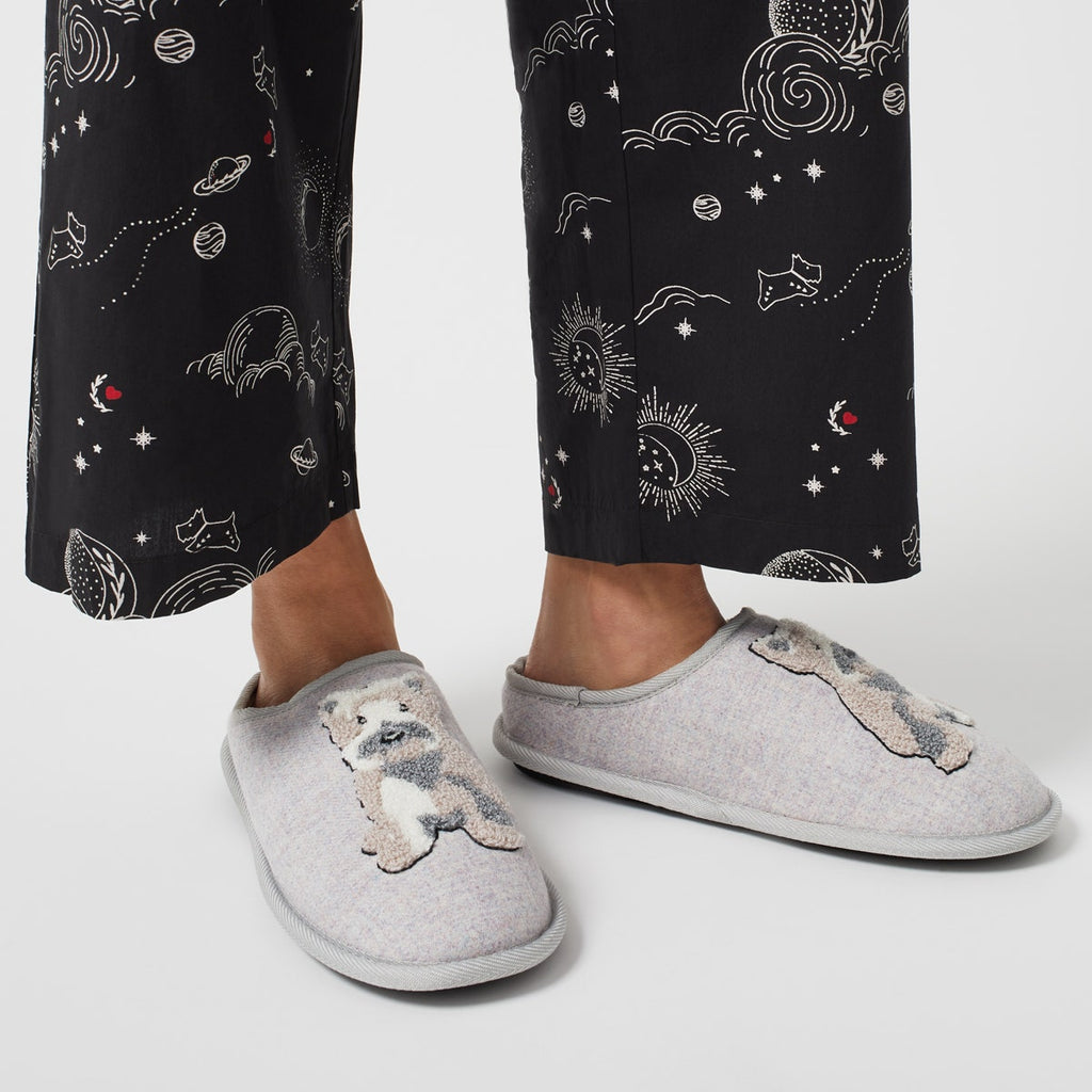 Radley & Friends Slipper Mule in Powder Blue - Q8047496A