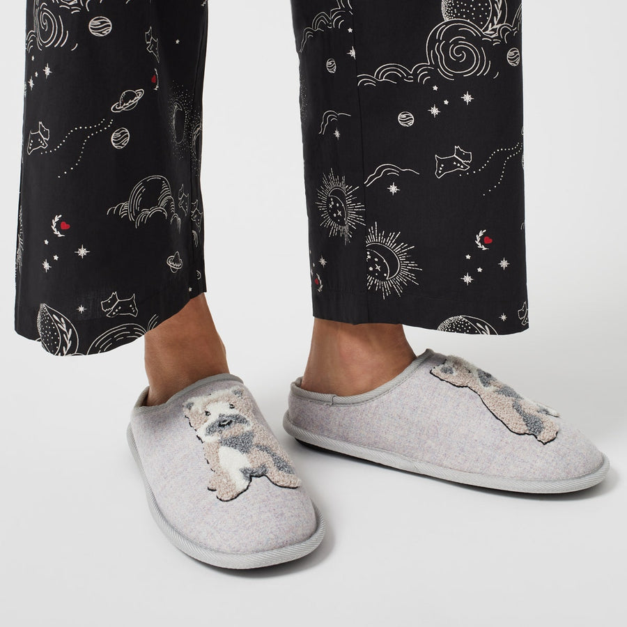 Radley & Friends Slipper Mule in Powder Blue - Q8047496A