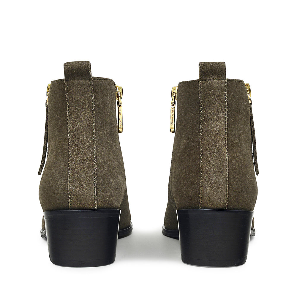 SLOANE GARDEns 2.0 CASUAL OUTSIDE ZIP BOOTIE KHAKI
