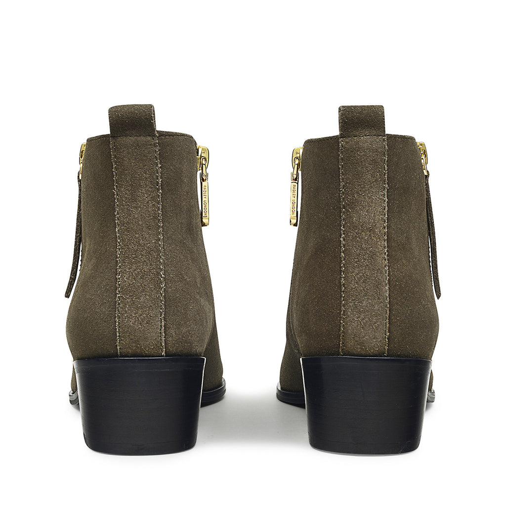 SLOANE GARDEns 2.0 CASUAL OUTSIDE ZIP BOOTIE KHAKI