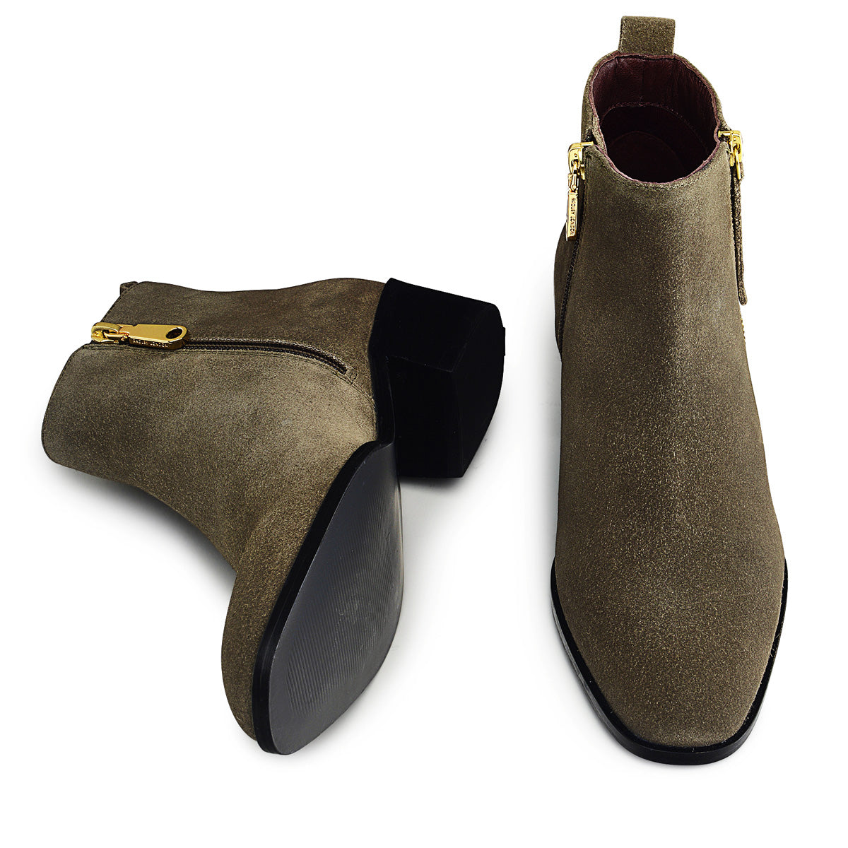 SLOANE GARDEns 2.0 CASUAL OUTSIDE ZIP BOOTIE KHAKI
