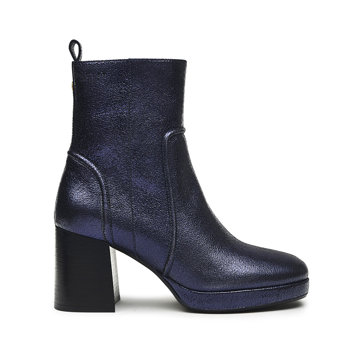 ELM PLACE - METALLIC PLATFORM BOOT INK