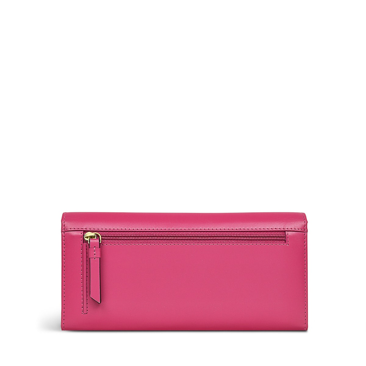 Magic Carousel Leather Large Flapover Wallet in Coulis - S1316673