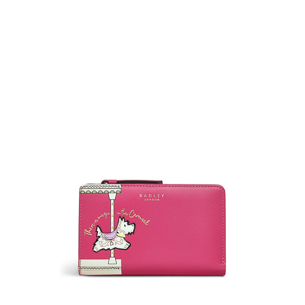 MAGIC CAROUSEL MEDIUM BIFOLD Wallet COULIS