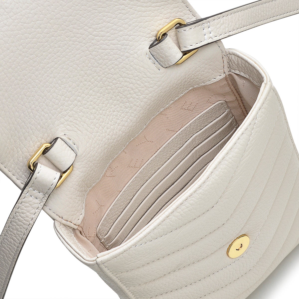 Rowe Avenue Leather Medium Phone Crossbody in Chalk - S1321109