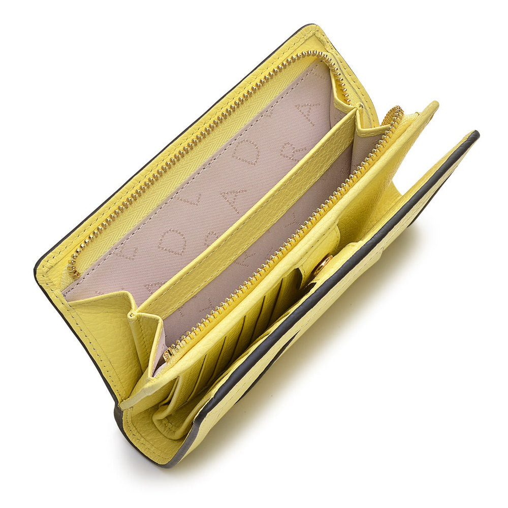 Wood Street 2.0 Leather Medium Ziptop Wallet in Panna Cotta - S1329745