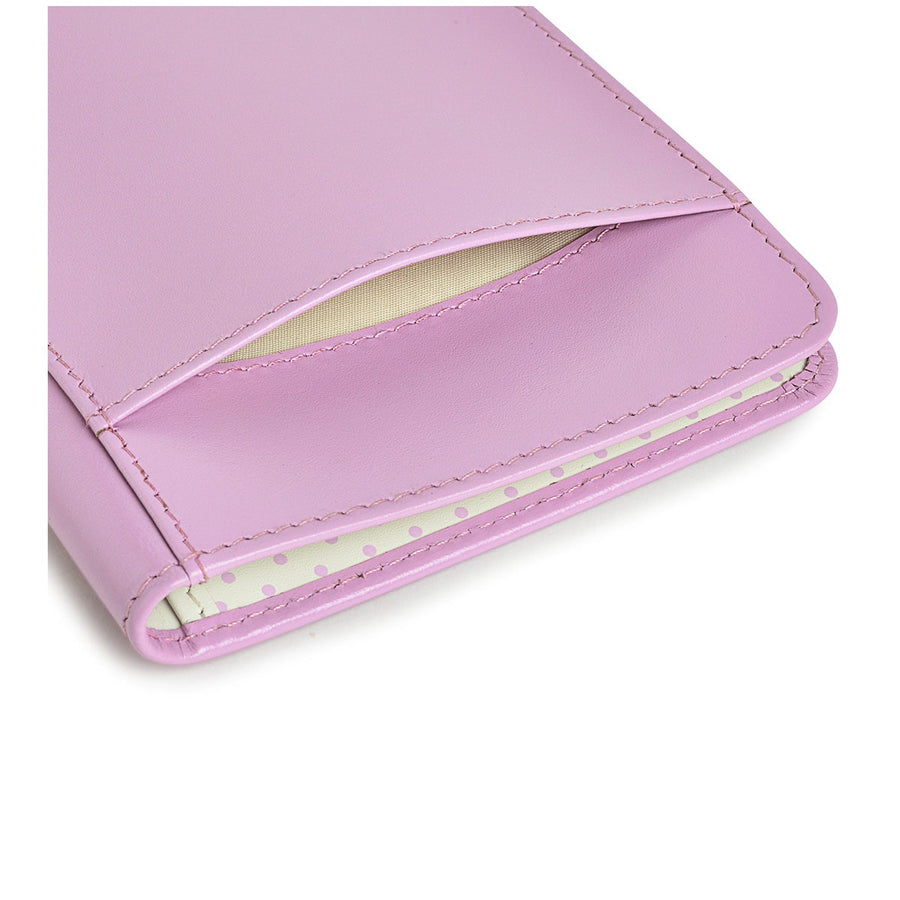 Heritage Dog Outline Leather Passport Cover in Sugar Pink - S1333679