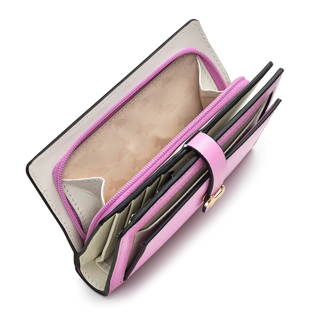 Newick Road Leather Medium Bifold Wallet in Sugar Pink - S1337679