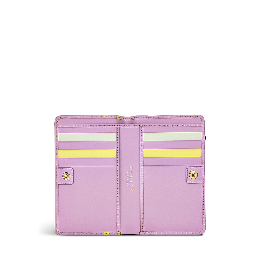 Get Your Skates On Leather Medium Bifold Wallet in Sugar Pink - S1343679
