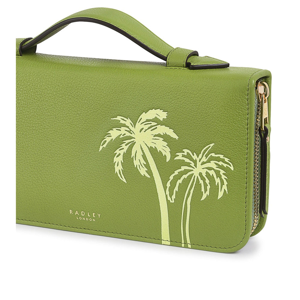 Palm Bay Leather Large Zip Around Pouch in Bonsai - S1347317