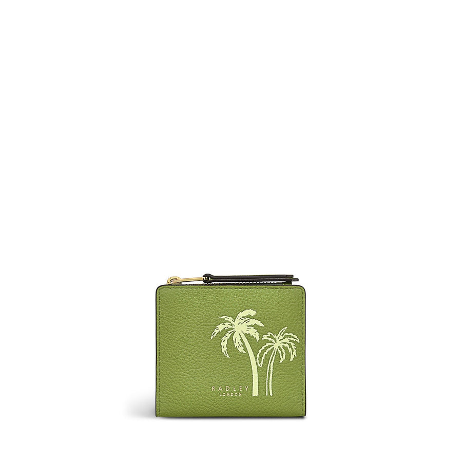 Palm Bay Leather Small Ziptop Coin Wallet in Bonsai - S1348317