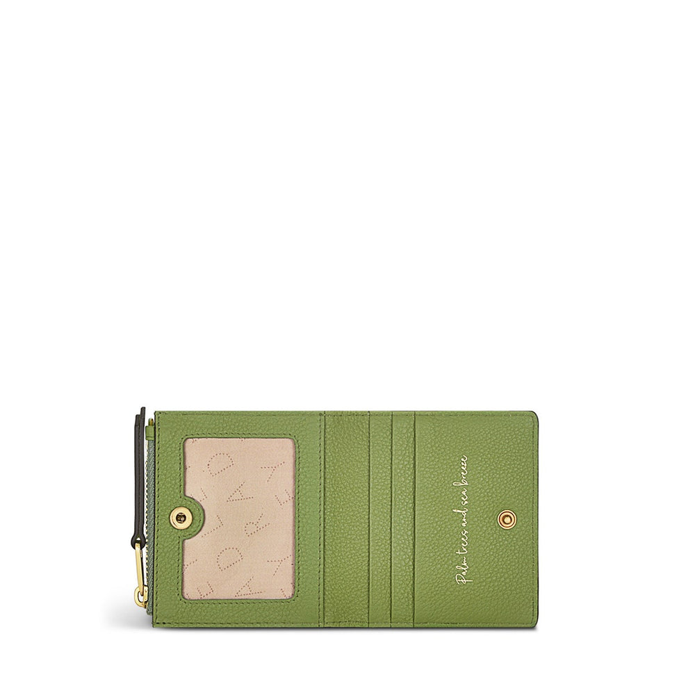 Palm Bay Leather Small Ziptop Coin Wallet in Bonsai - S1348317