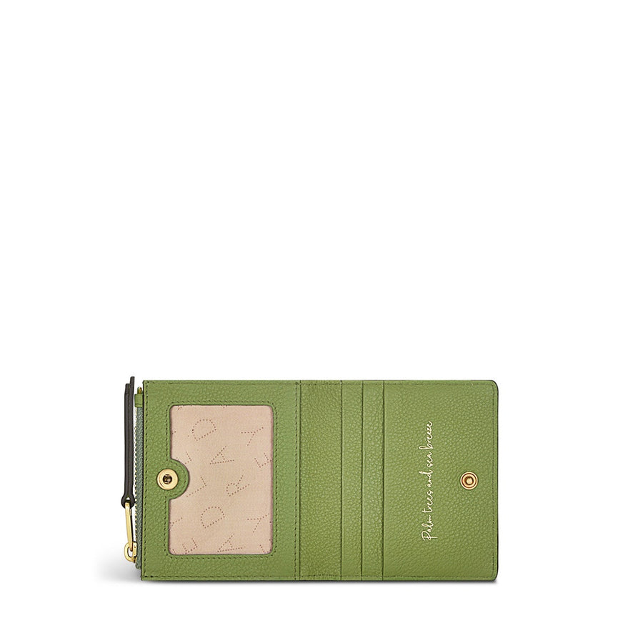 Palm Bay Leather Small Ziptop Coin Wallet in Bonsai - S1348317