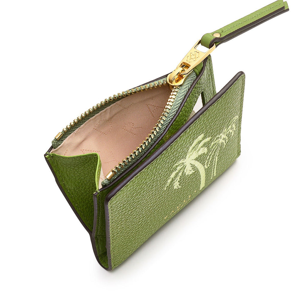 Palm Bay Leather Small Ziptop Coin Wallet in Bonsai - S1348317