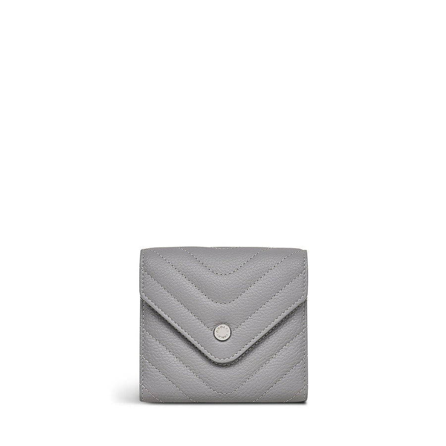 Rowe Avenue Leather Medium Flapover Wallet in Cloud Burst - S1351093