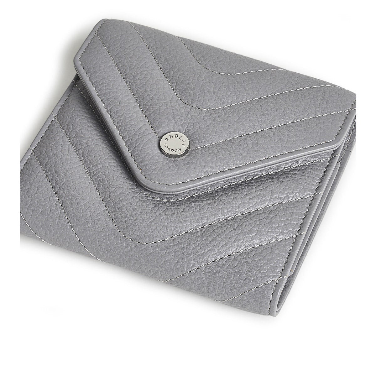 Rowe Avenue Leather Medium Flapover Wallet in Cloud Burst - S1351093