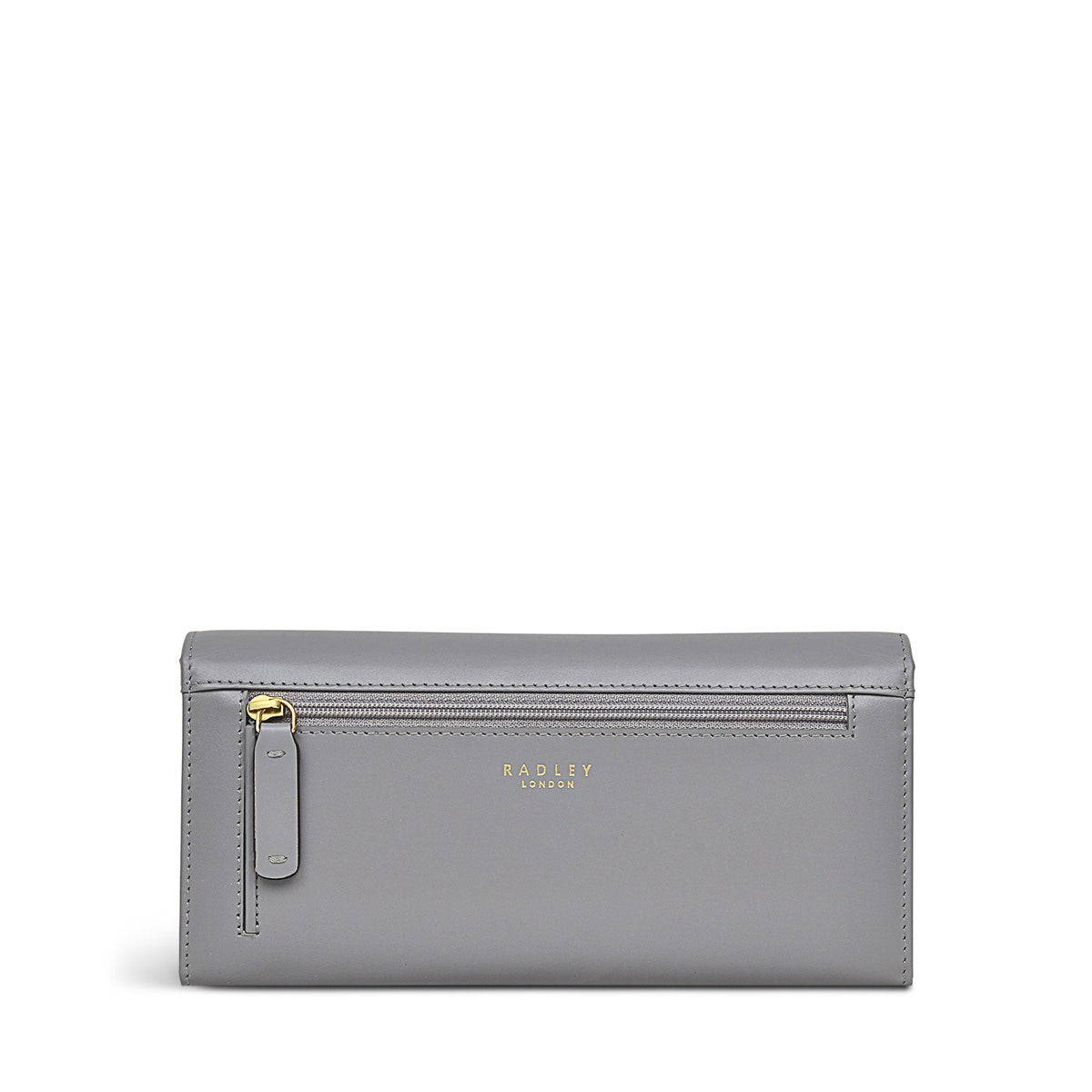 Heritage Dog Outline Leather Large Flapover Wallet in Cloud Burst - S1356093