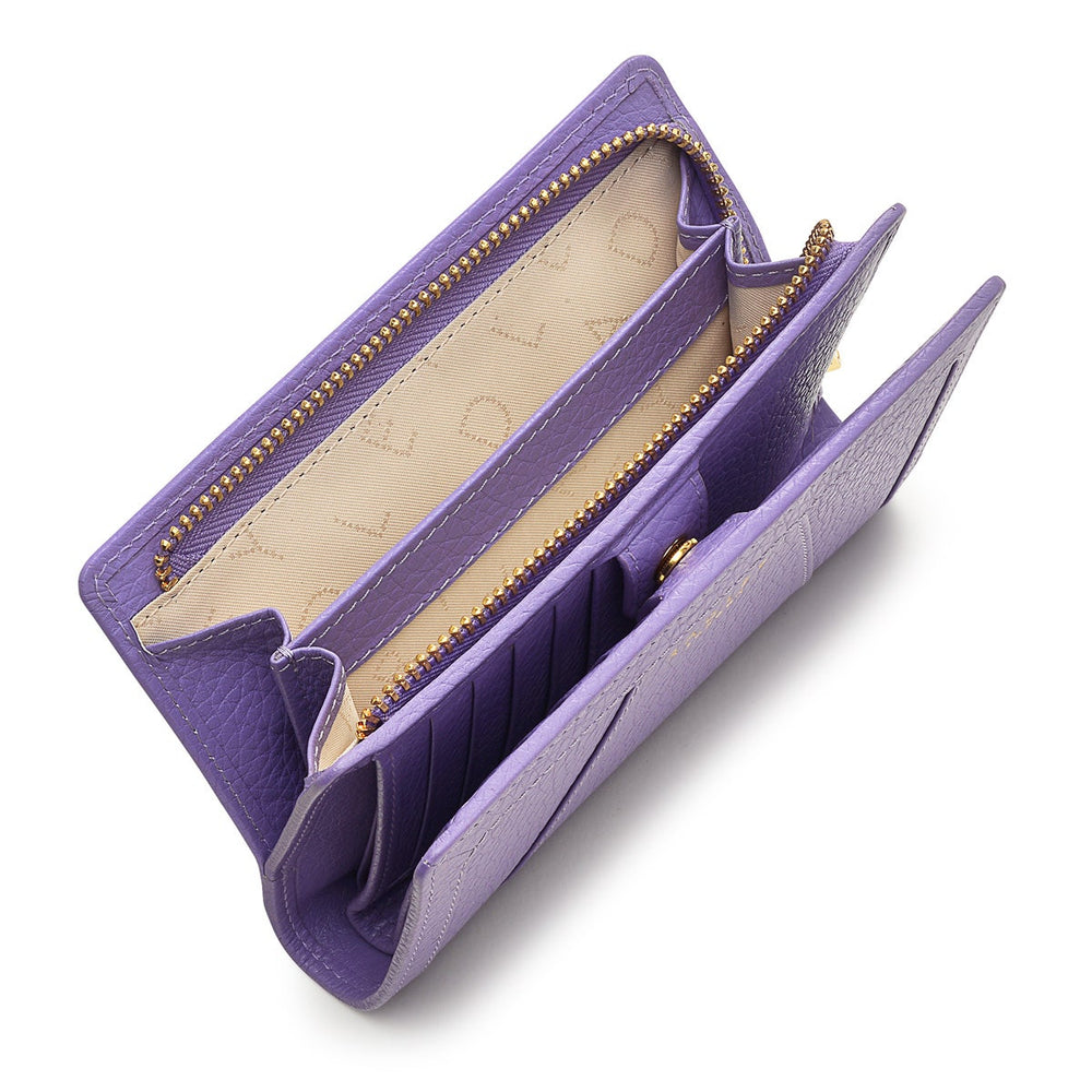 Wood Street 2.0 Leather Medium Ziptop Wallet in Allium - S1361513