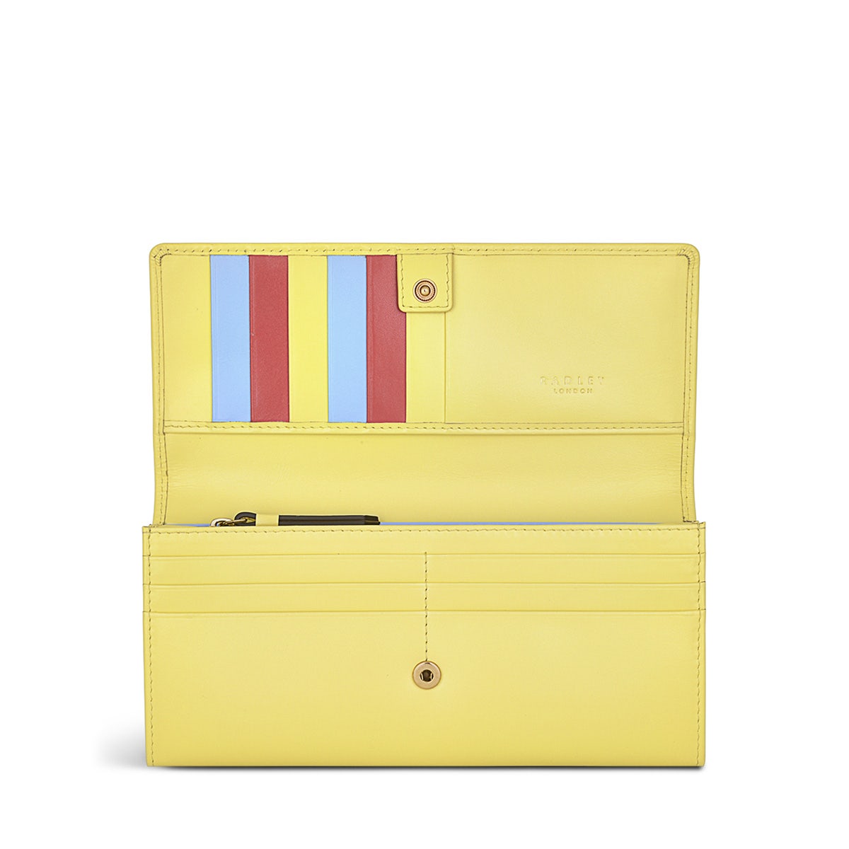 Oh Buoy Leather Large Flapover Wallet in Panna Cotta - S1364745