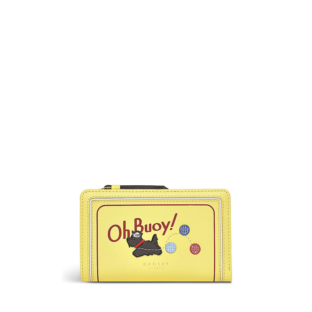 Oh Buoy Leather Medium Bifold Wallet in Panna Cotta - S1365745