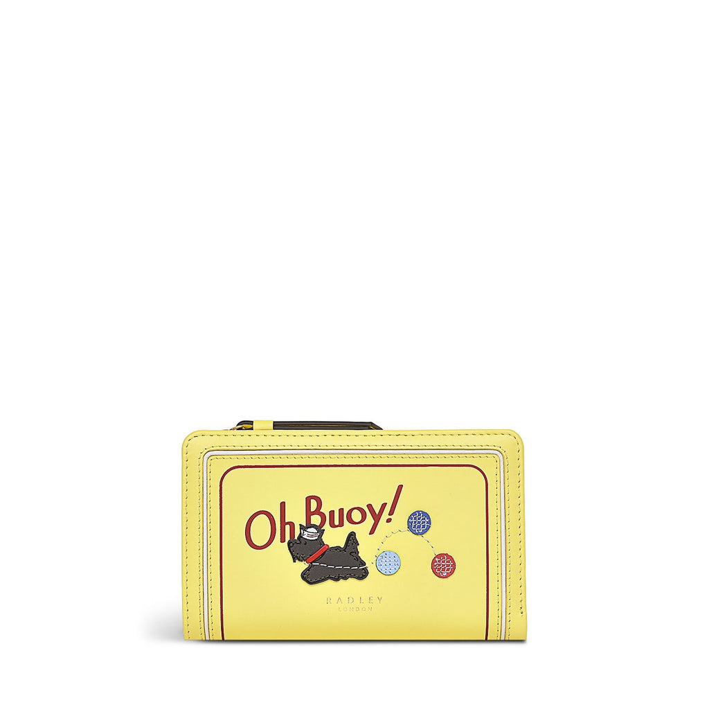 Oh Buoy Leather Medium Bifold Wallet in Panna Cotta - S1365745