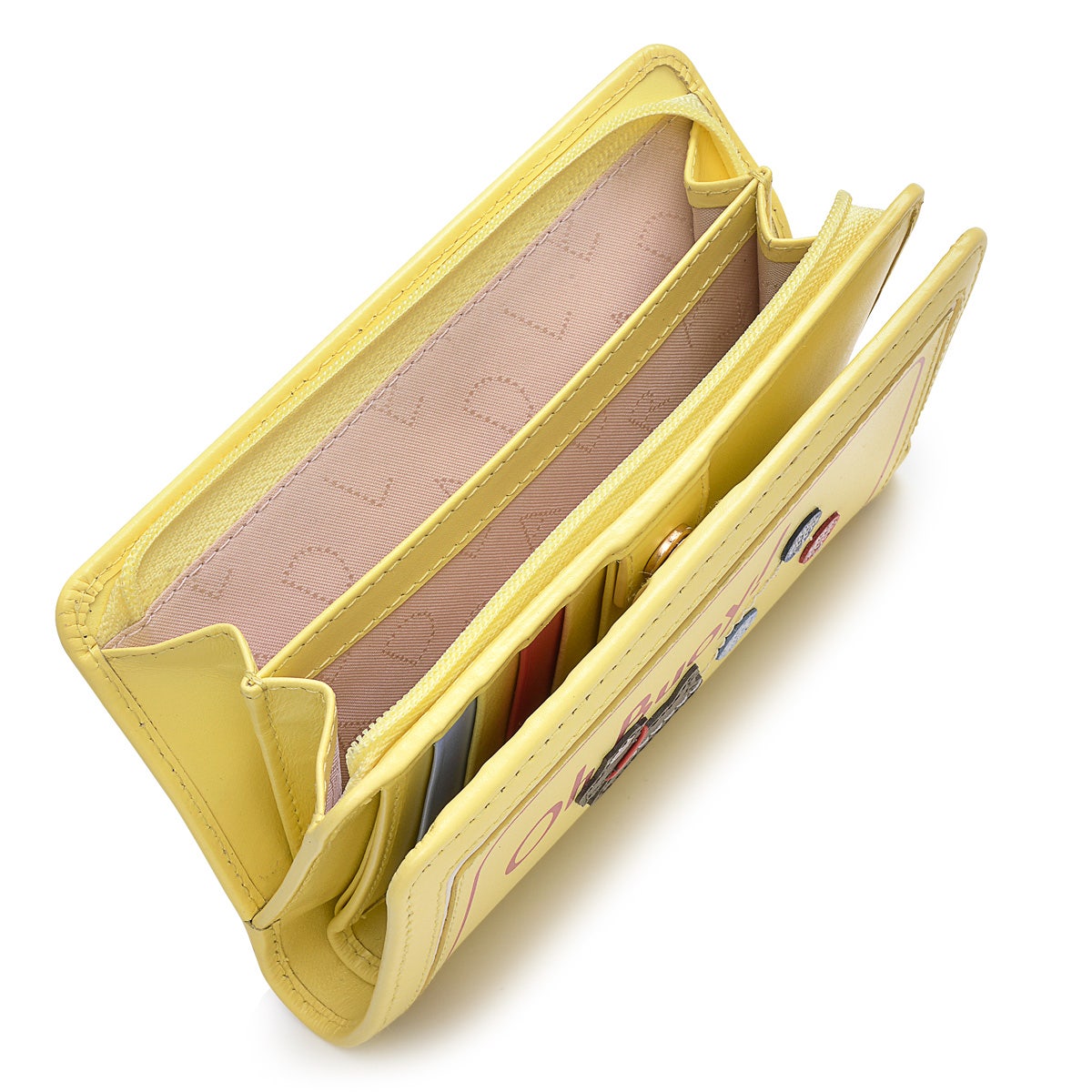 Oh Buoy Leather Medium Bifold Wallet in Panna Cotta - S1365745