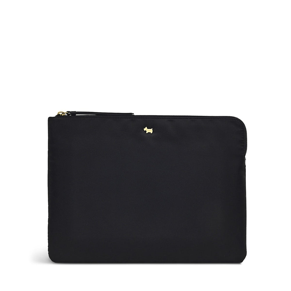 Chesil Place Fabric Medium Laptop Pouch in Black - S1420001