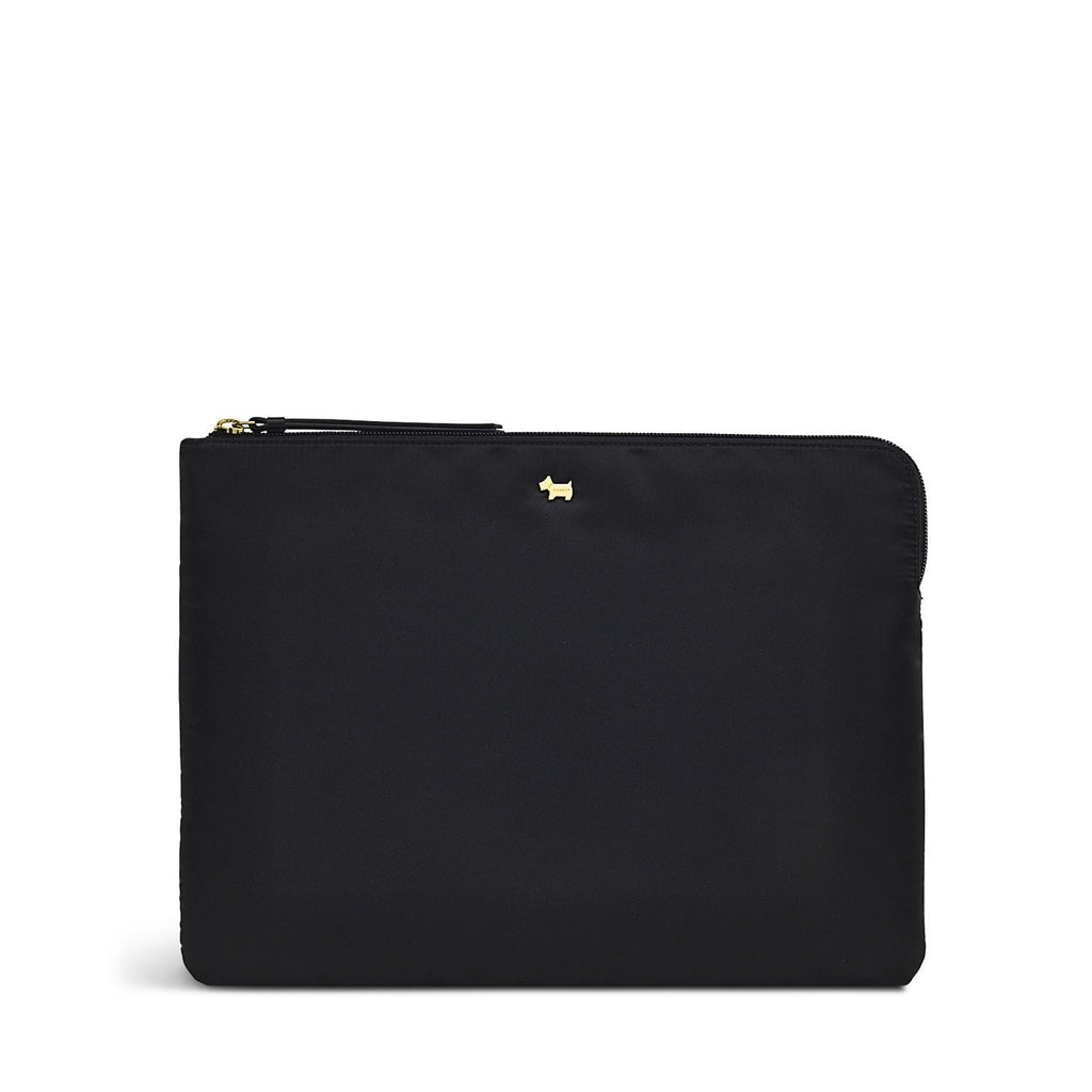 Chesil Place Fabric Medium Laptop Pouch in Black - S1420001