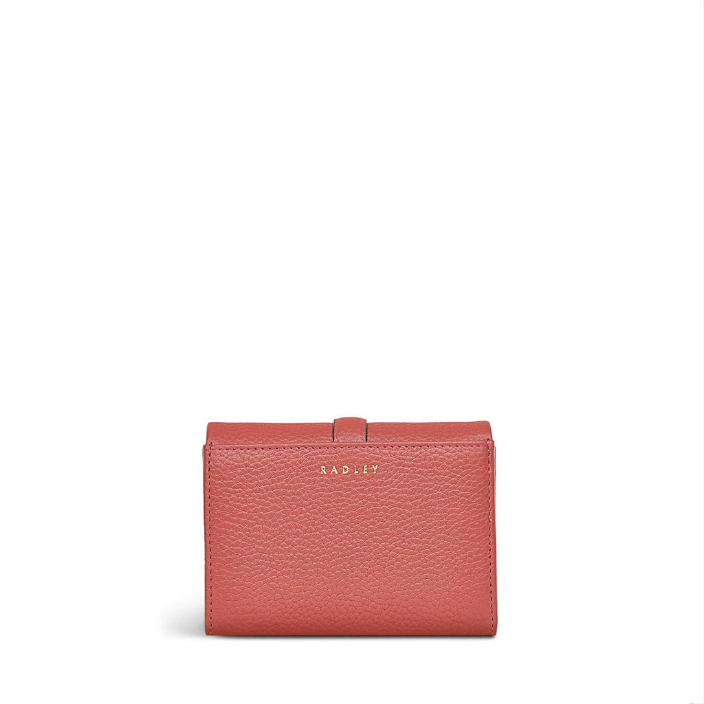 Lulworth Road Leather Medium Flapover Wallet in Copper Pink - S1821618