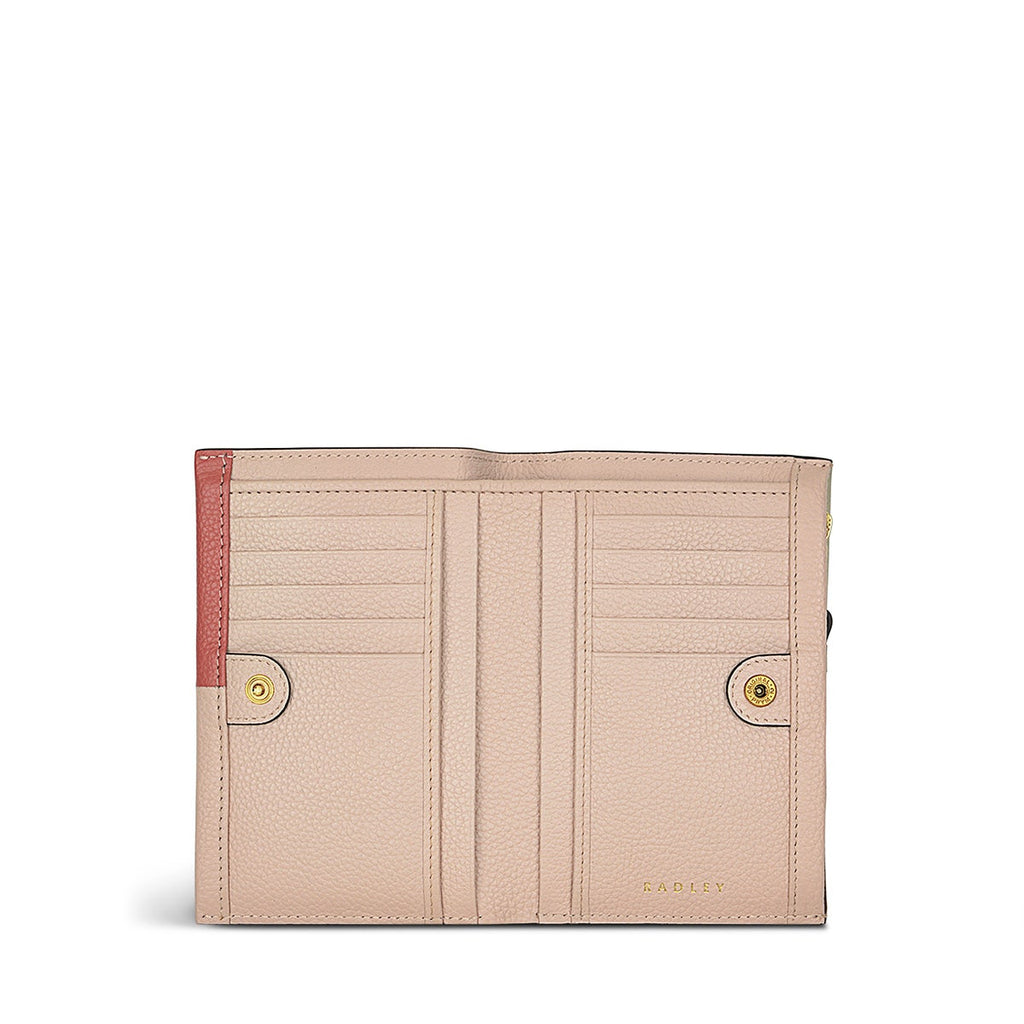 Muswell Lane Leather Medium Bifold Wallet in Copper Pink - S1850618