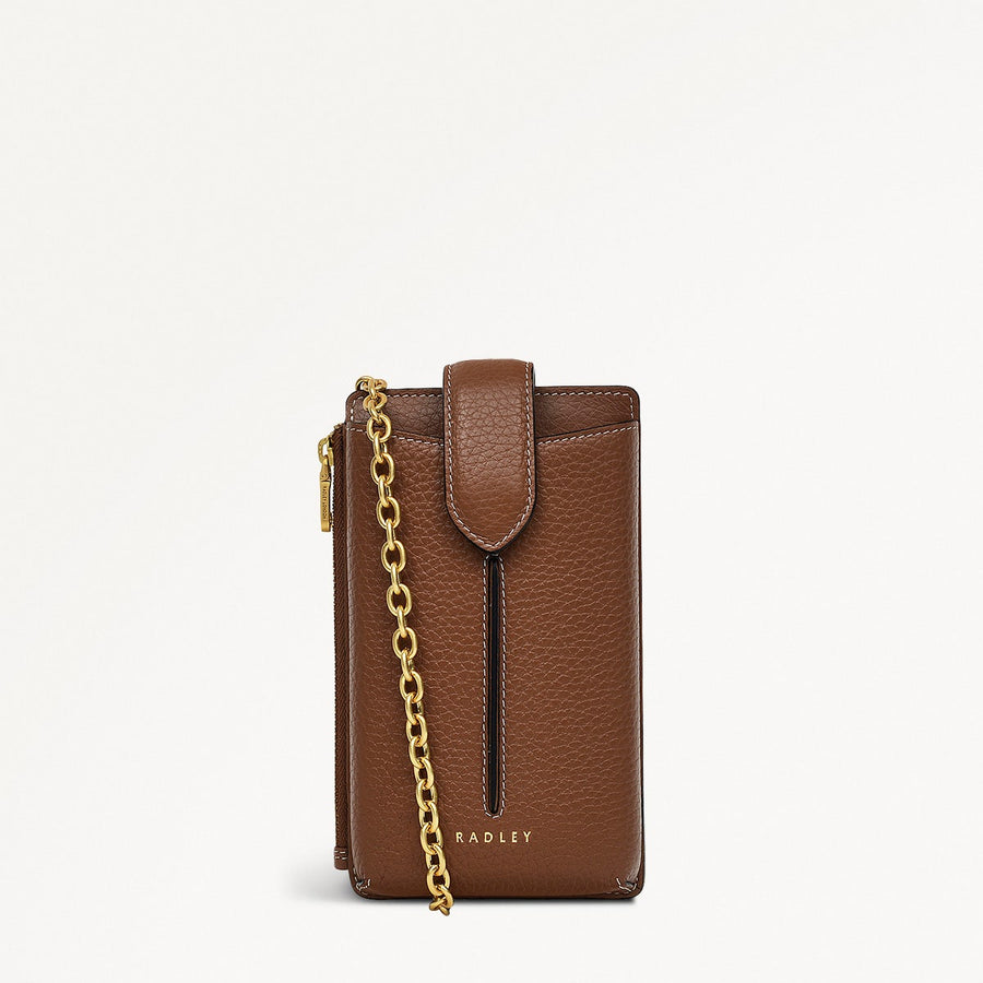 Hillgate Leather Large Phone Crossbody in Saddle - S1863211