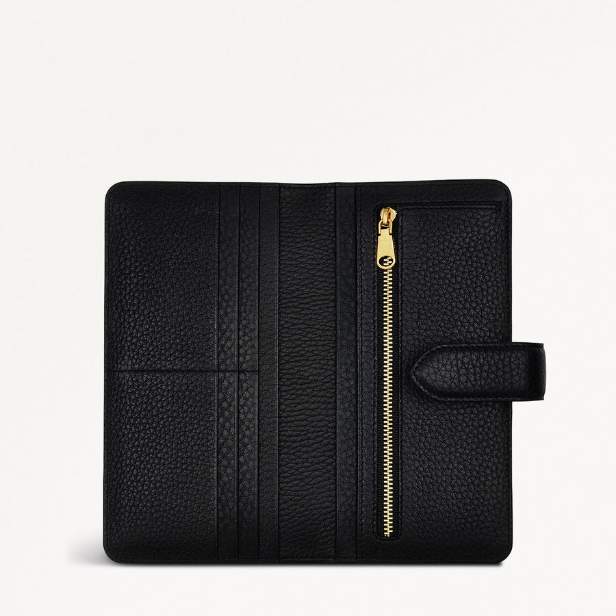 Hillgate Leather Large Bifold Wallet in Black - S1864001