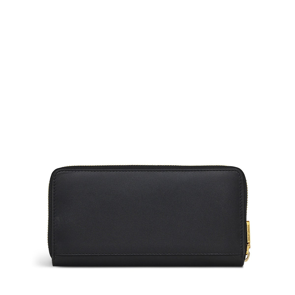 Butterfly Leather Large Zip Around Wallet in Black - S1866001