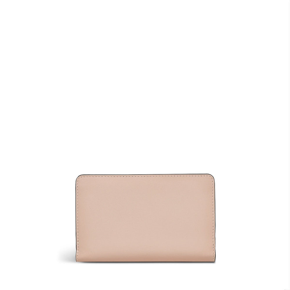 Wild Roses Leather Medium Bifold Wallet in Prairie Pink - S1876688