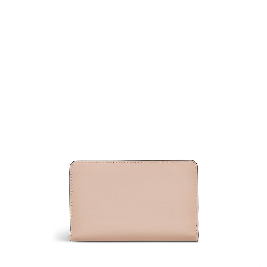 Wild Roses Leather Medium Bifold Wallet in Prairie Pink - S1876688