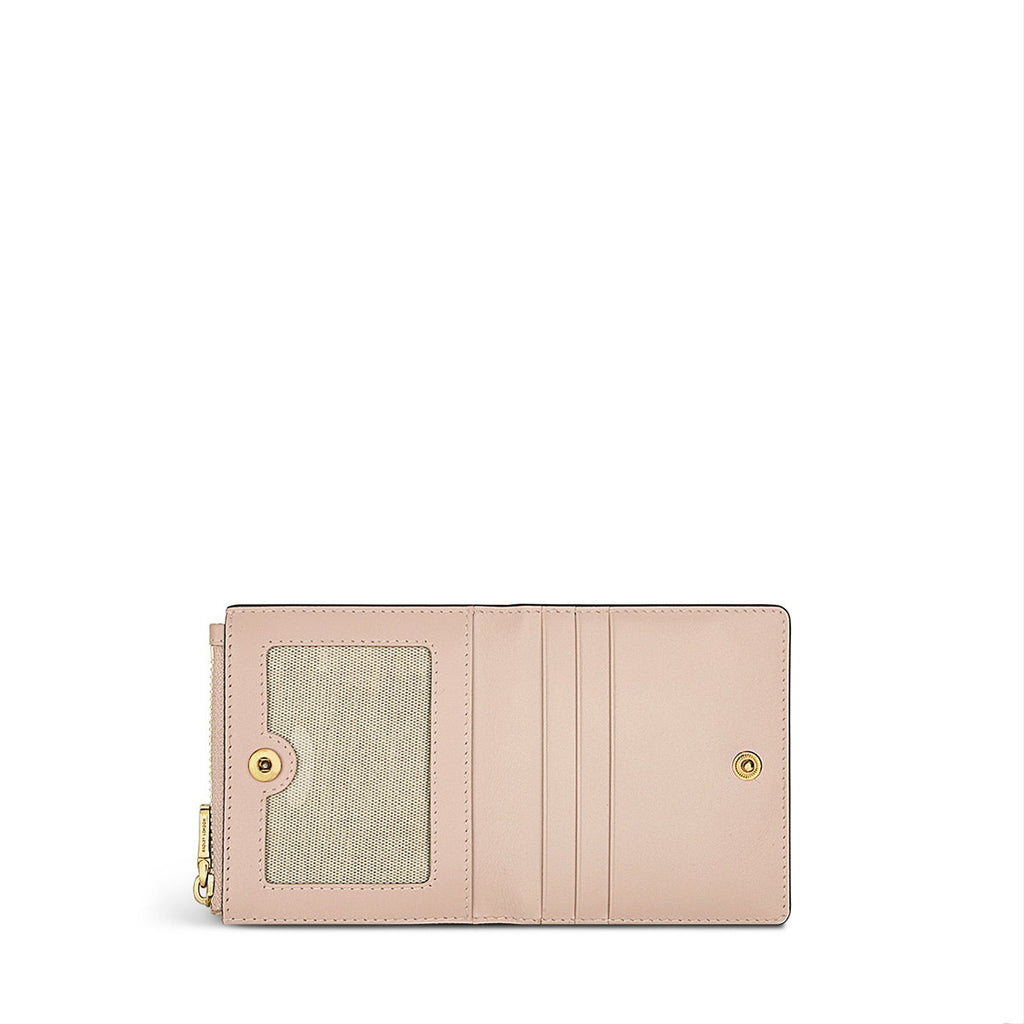 Wild Roses Leather Small Ziptop Coin Purse in Prairie Pink - S1878688