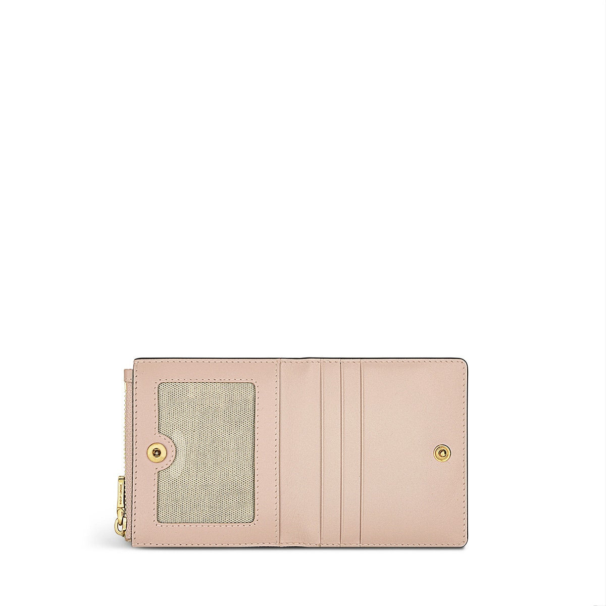 Wild Roses Leather Small Ziptop Coin Purse in Prairie Pink - S1878688