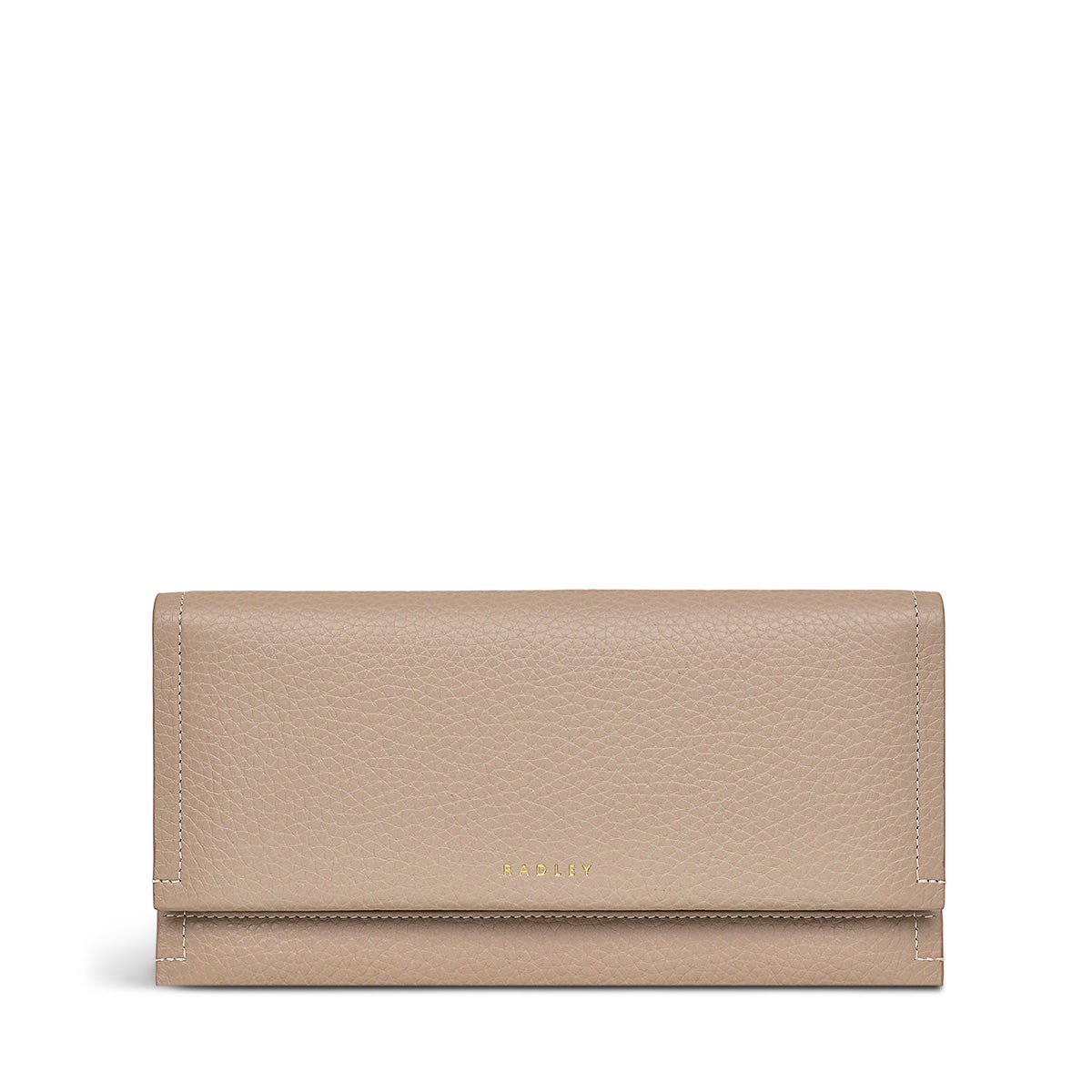 Oak Street Leather Large Flapover Wallet in Silt - S1882266