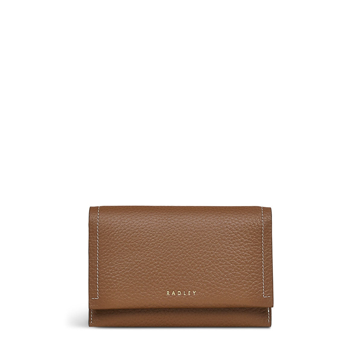 Oak Street Leather Medium Flapover Wallet in Saddle - S1885211