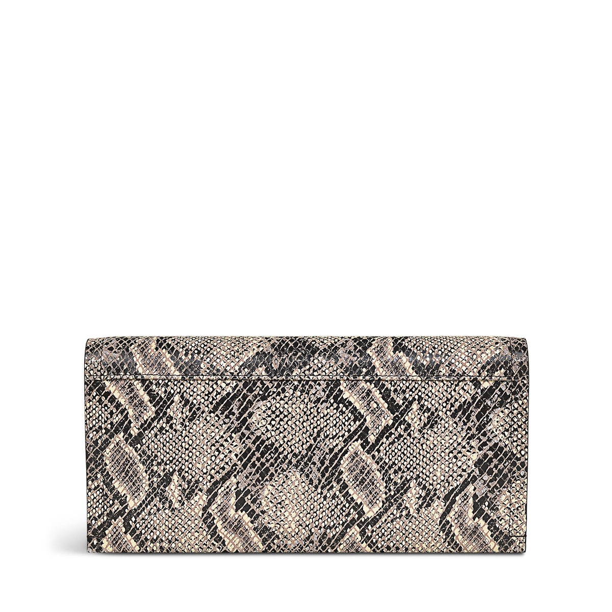 Oak Street Leather Large Flapover Wallet in Chalk - S1889109