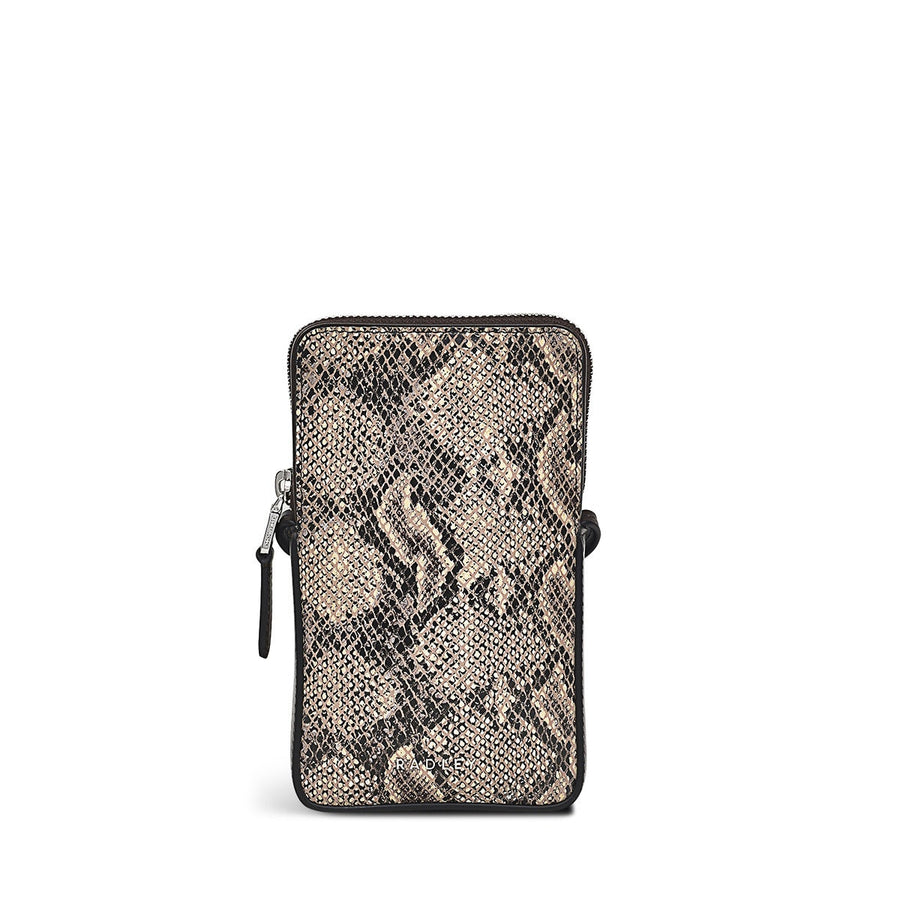 Oak Street Leather Medium Phone Crossbody in Chalk - S1891109