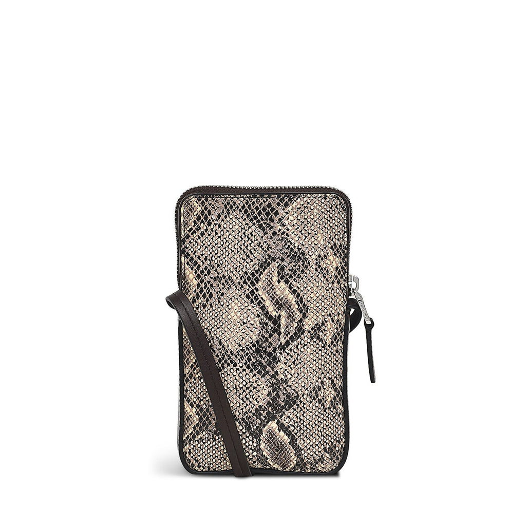 Oak Street Leather Medium Phone Crossbody in Chalk - S1891109