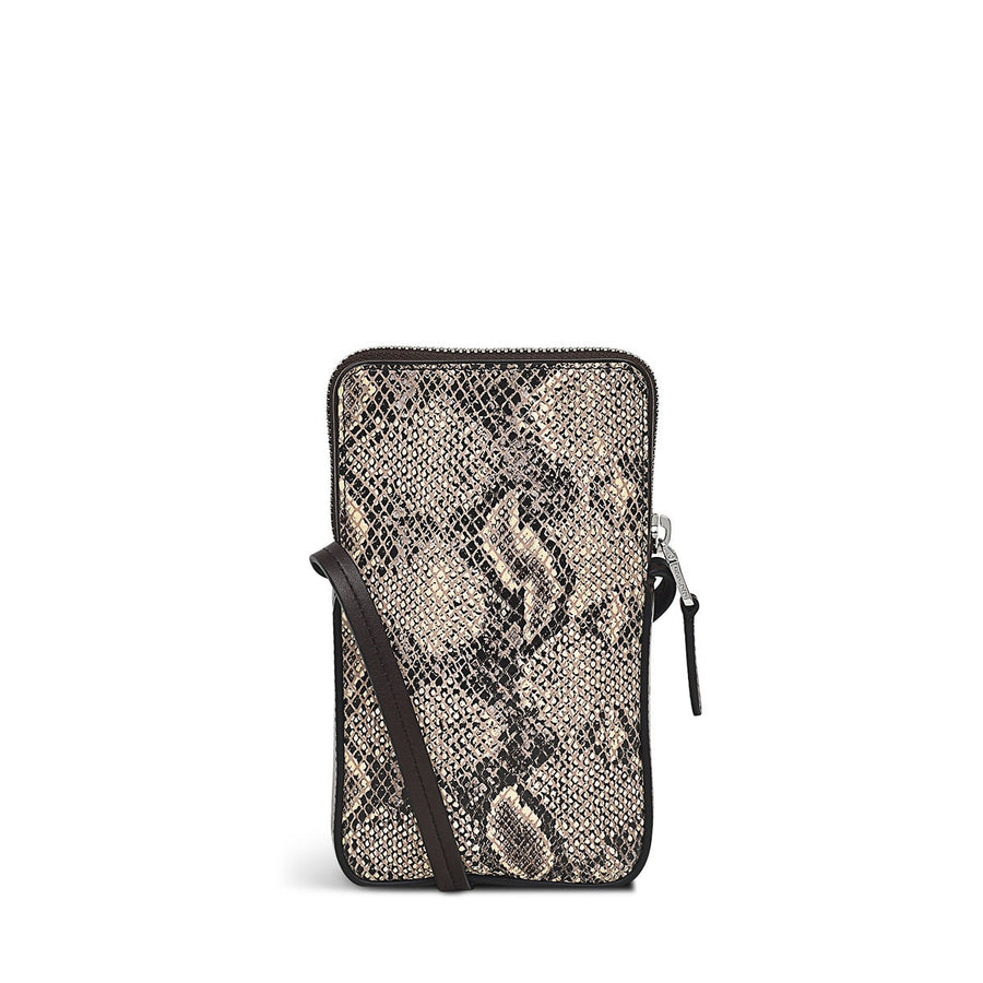 Oak Street Leather Medium Phone Crossbody in Chalk - S1891109