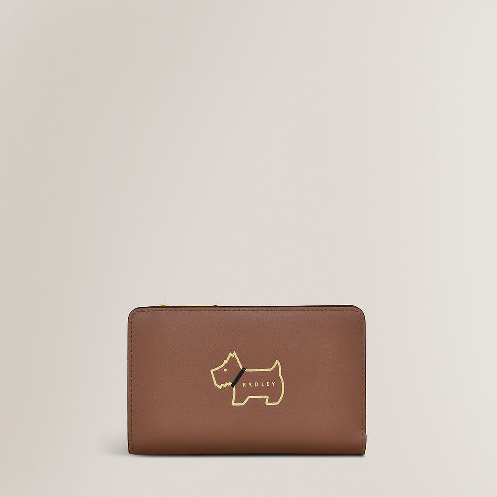 Heritage Dog Outline Medium Bifold Wallet - RSC13901