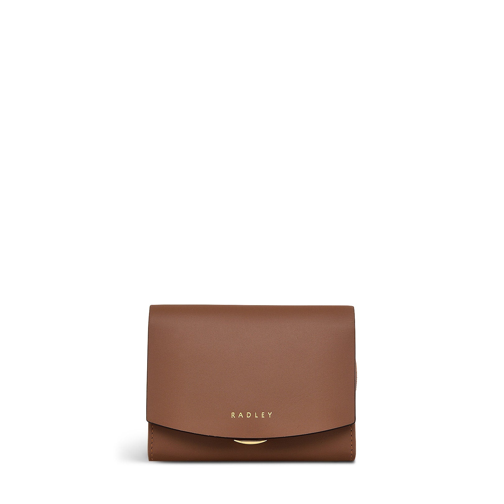 Albert Road Leather Medium Flapover Wallet in Saddle - S1900211