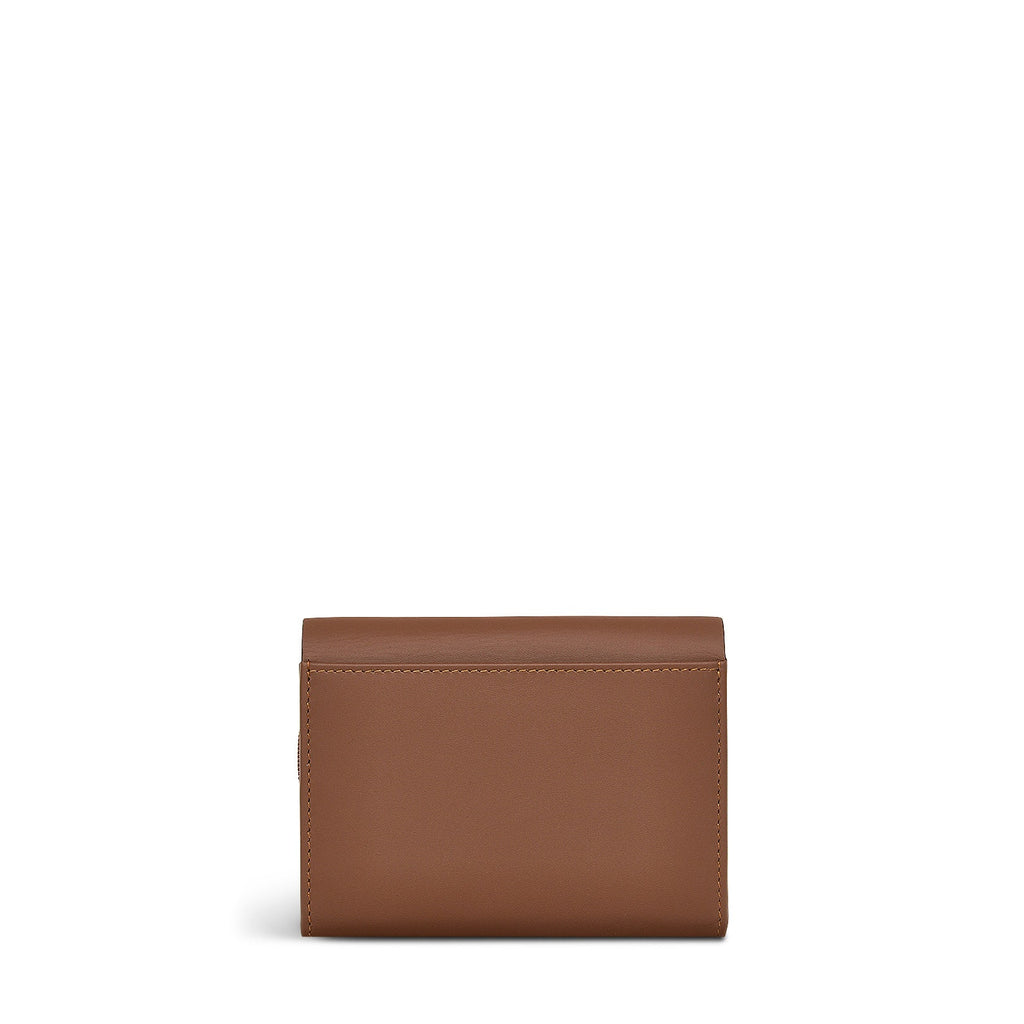 Albert Road Leather Medium Flapover Wallet in Saddle - S1900211