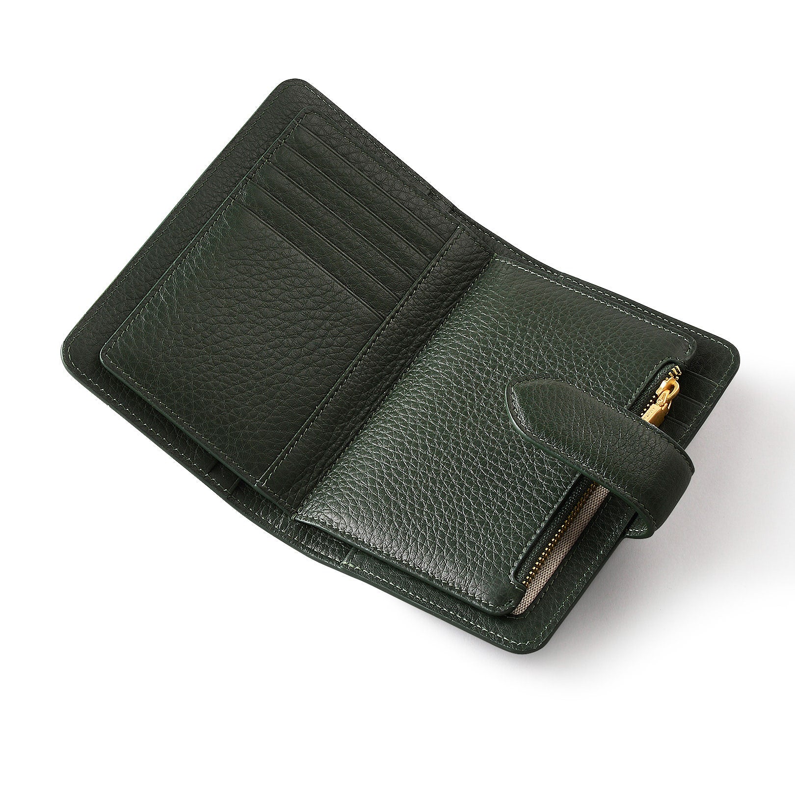Hillgate Leather Medium Bifold Wallet in Racing Green - S1913302