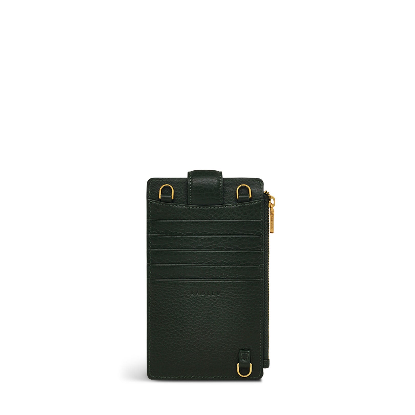 Hillgate Leather Large Phone Crossbody in Racing Green - S1914302