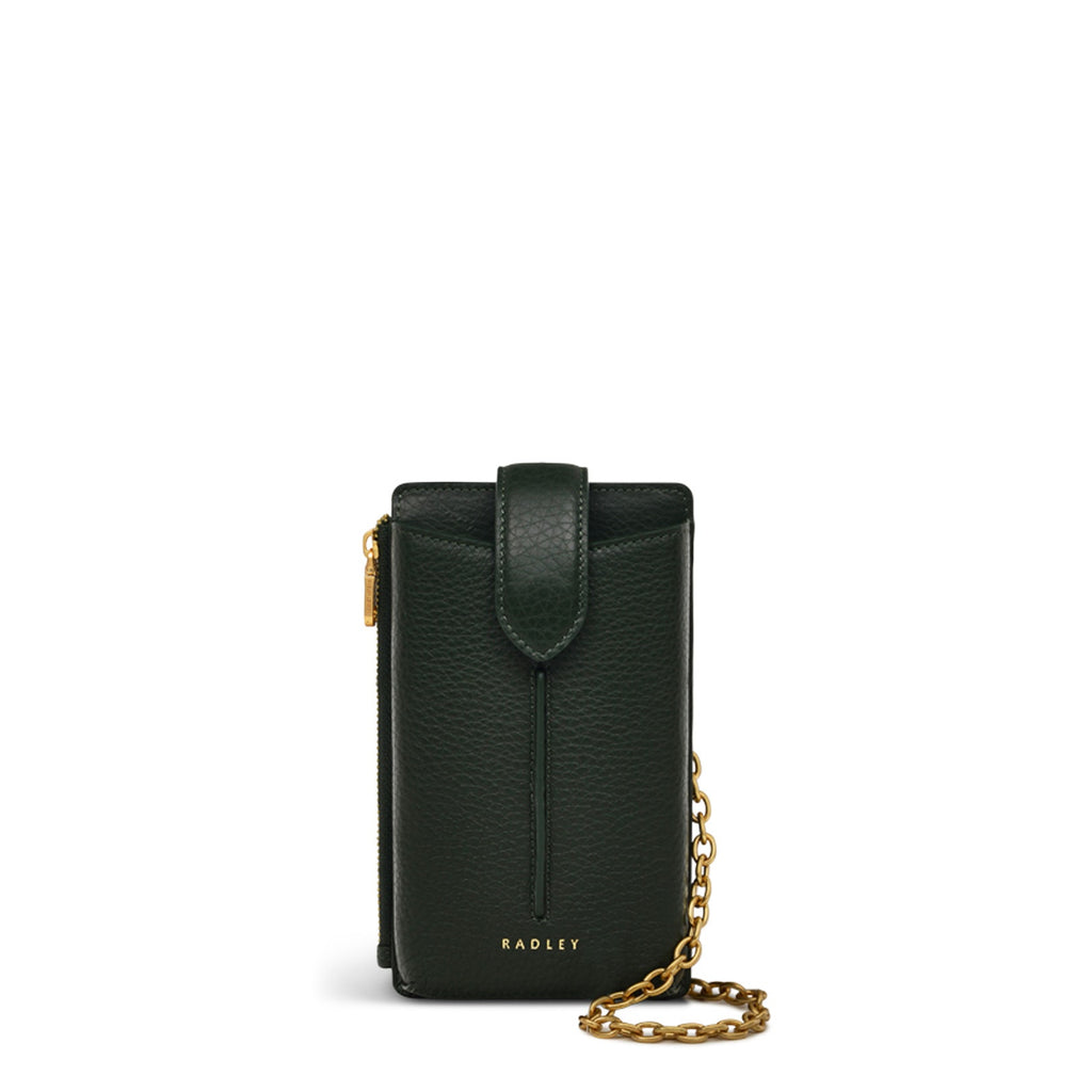 Hillgate Leather Large Phone Crossbody in Racing Green - S1914302